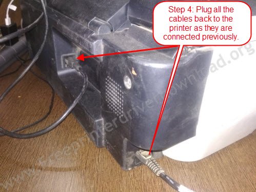 plug all the cables back to complete power drain