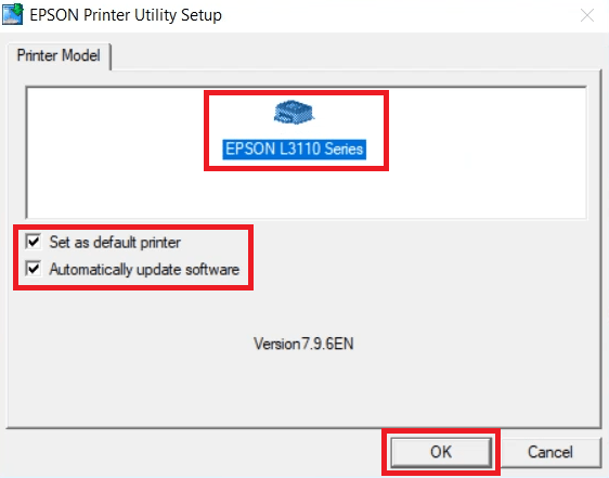 Select the 3118 printer