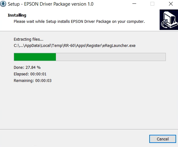 Extracting the Epson RR-60 driver files