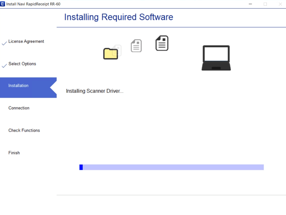 Installing the Epson RR-60 drivers