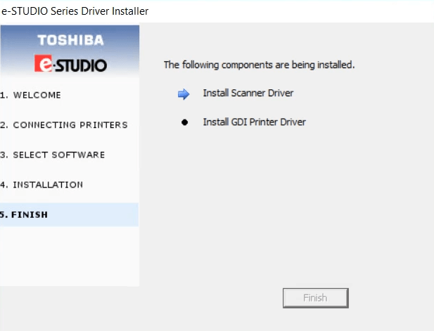 Install Toshiba e-studio 2300 printer & scanner driver