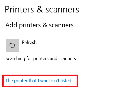 add printer manually