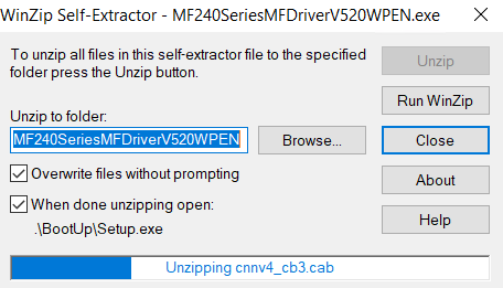 wait for extraction of driver files