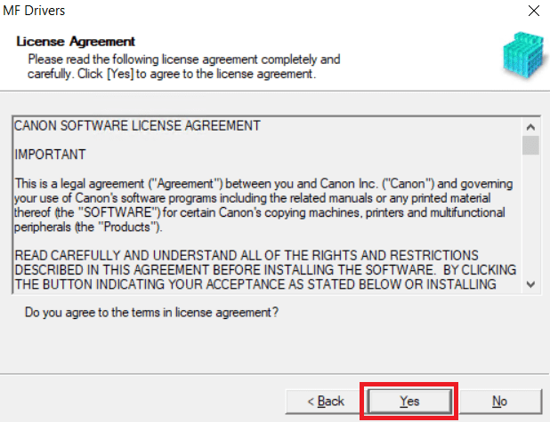 license agreement accept