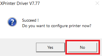 configure Xprinter XP-80 printer