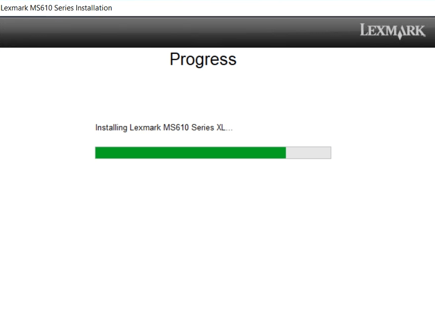 wait Lexmark MS610dn driver install