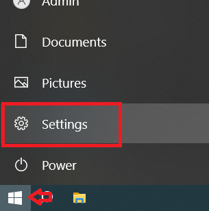 start and settings