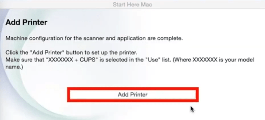 add printer button to proceed