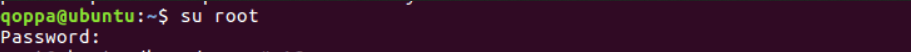enter root directory with password