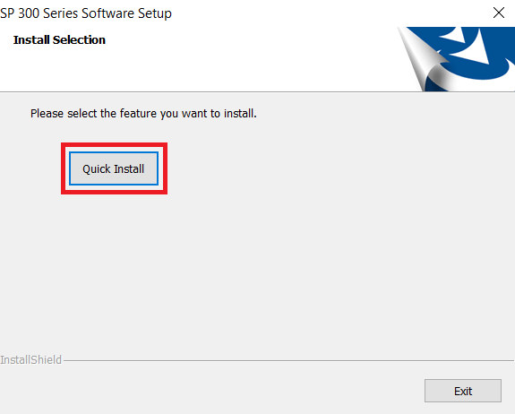 start quick install process