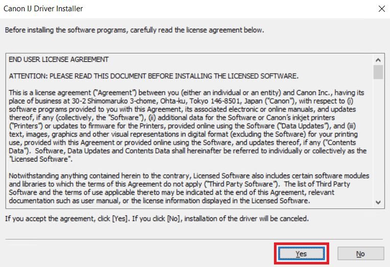 accept end user license agreement