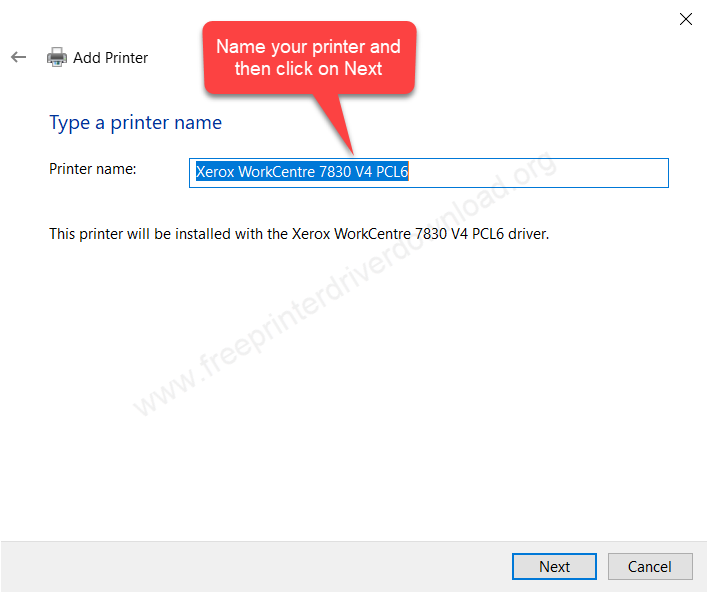 Xerox 7830i installation step 16