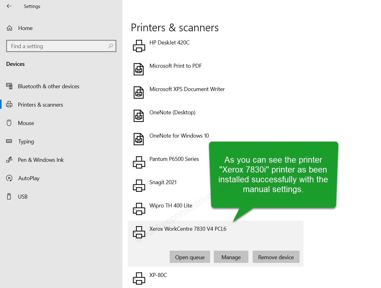 Xerox 7830i installation step 20